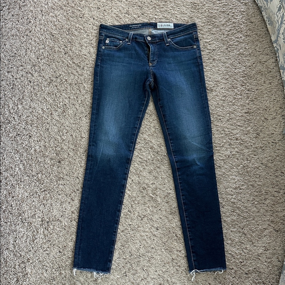 AG Adriano Goldschmied Deep Blue Super Skinny Jeans
